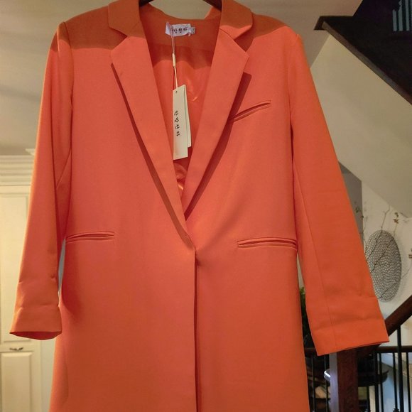 New with tags orange long blazer - Picture 1 of 1